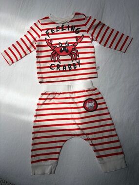 Stella McCartney Striped Baby shirt & joggers - Feeling Crabby - 9m